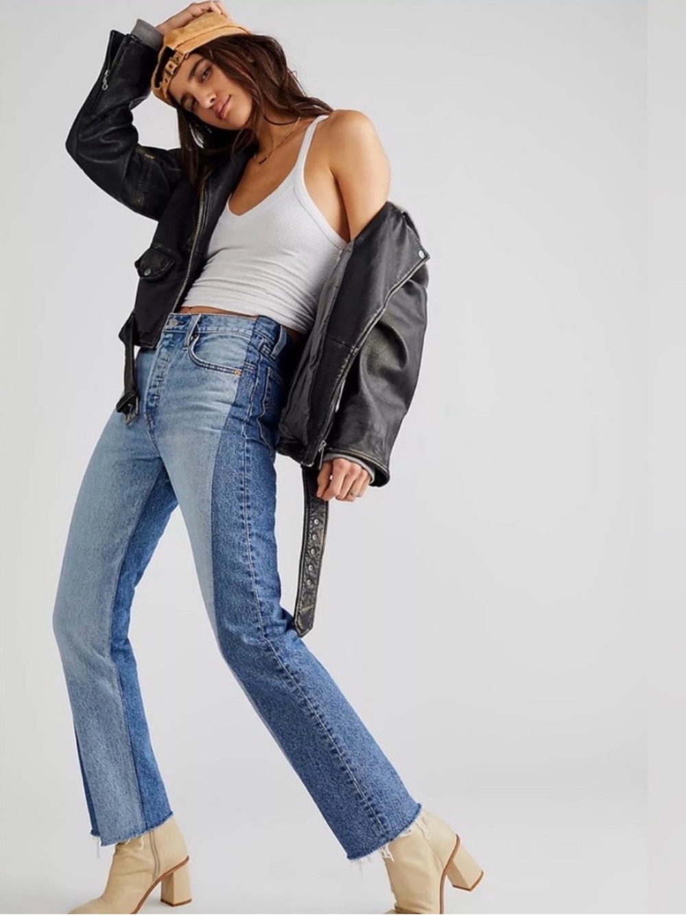 Levi’s 501 Spliced Straight Leg Jeans